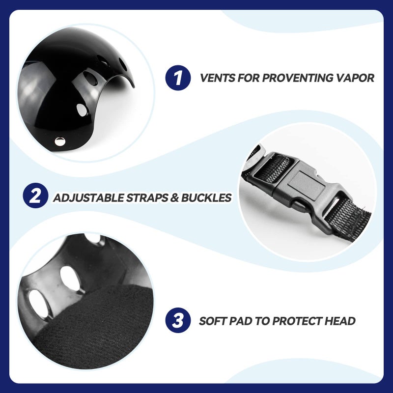 Namsan XSmall Dog Helmet, Dog Helmets for Small Dogs, Doggie Motorcycle Helmets, Outdoor Cat Bike Helmet for Head Protection, Adjustable, Black S - Image 3